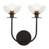 Applique Sylvia Noir 2x40W ELSTEAD LIGHTING ALM-SYLVIA-2WB-BK-CL