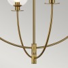 Lustre Sylvia Doré et transparent 4x40W ELSTEAD LIGHTING ALM-SYLVIA4-BG-CL