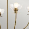 Lustre Sylvia Doré et transparent 4x40W ELSTEAD LIGHTING ALM-SYLVIA4-BG-CL