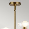 Lustre Sylvia Doré et transparent 4x40W ELSTEAD LIGHTING ALM-SYLVIA4-BG-CL