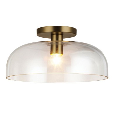 Plafonnier Sylvia Doré et transparent 60W ELSTEAD LIGHTING ALM-SYLVIA-SF-BG-CL