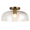 Plafonnier Sylvia Doré et transparent 60W ELSTEAD LIGHTING ALM-SYLVIA-SF-BG-CL