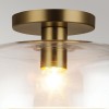 Plafonnier Sylvia Doré et transparent 60W ELSTEAD LIGHTING ALM-SYLVIA-SF-BG-CL