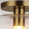 Plafonnier Sylvia Doré et transparent 60W ELSTEAD LIGHTING ALM-SYLVIA-SF-BG-CL