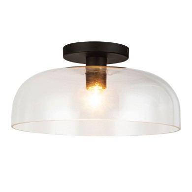 Plafonnier Sylvia Noir 60W ELSTEAD LIGHTING ALM-SYLVIA-SF-BK-CL