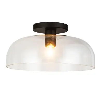 Plafonnier Sylvia Noir 60W ELSTEAD LIGHTING ALM-SYLVIA-SF-BK-CL