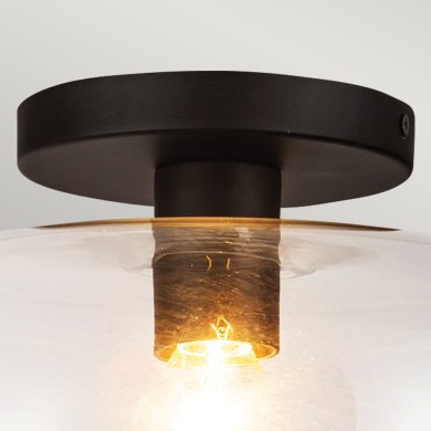 Plafonnier Sylvia Noir 60W ELSTEAD LIGHTING ALM-SYLVIA-SF-BK-CL