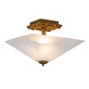 Plafonnier Star Doré et opale 2x40W ELSTEAD LIGHTING STAR-F-S-DG