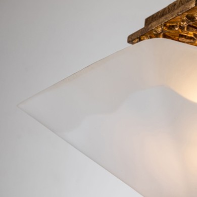 Plafonnier Star Doré et opale 2x40W ELSTEAD LIGHTING STAR-F-S-DG