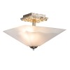 Plafonnier Star Argent et opale 2x40W ELSTEAD LIGHTING STAR-F-S-DS