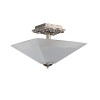 Plafonnier Star Argent et opale 2x40W ELSTEAD LIGHTING STAR-F-S-DS