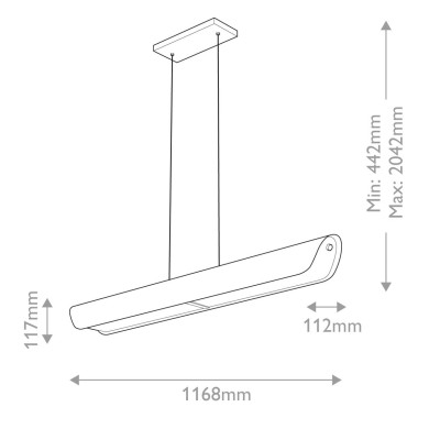 Suspension Arco Laiton 43W ELSTEAD LIGHTING HK-ARCO-LED-LP-117-HB