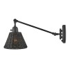Applique Arti Noir et rotin 60W ELSTEAD LIGHTING HK-ARTI-1W-BK-BR