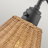 Applique Arti Noir et rotin 60W ELSTEAD LIGHTING HK-ARTI-1W-BK-NR