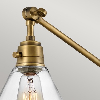Applique Arti Laiton et transparent 60W ELSTEAD LIGHTING HK-ARTI-1W-HB-CG