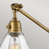 Applique Arti Laiton et transparent 60W ELSTEAD LIGHTING HK-ARTI-1W-HB-CG