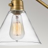 Applique Arti Laiton et transparent 60W ELSTEAD LIGHTING HK-ARTI-1W-HB-CG