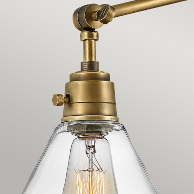 Applique Arti Laiton et transparent 60W ELSTEAD LIGHTING HK-ARTI-1W-HB-CG