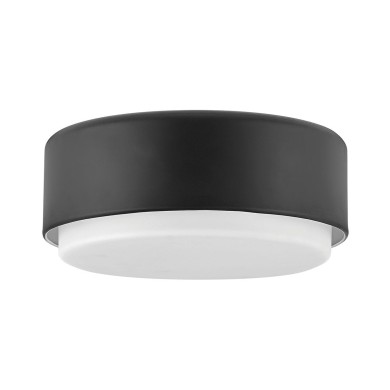Plafonnier Cedric Noir et opale 2x40W ELSTEAD LIGHTING HK-CEDRIC-F-S-BK
