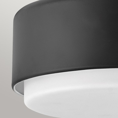 Plafonnier Cedric Noir et opale 2x40W ELSTEAD LIGHTING HK-CEDRIC-F-S-BK