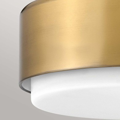 Plafonnier Cedric Laiton et opale 2x40W ELS_HK-CEDRIC-F-S-BR HK-CEDRIC-F-S-BR Plafonnier Cedric Laiton et opale 2x40W ELSTEAD LIGHTING HK-CEDRIC-F-S-BR