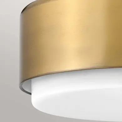 Plafonnier Cedric Laiton et opale 2x40W ELS_HK-CEDRIC-F-S-BR HK-CEDRIC-F-S-BR Plafonnier Cedric Laiton et opale 2x40W ELSTEAD LIGHTING HK-CEDRIC-F-S-BR