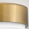 Plafonnier Cedric Laiton et opale 2x40W ELSTEAD LIGHTING HK-CEDRIC-F-S-BR