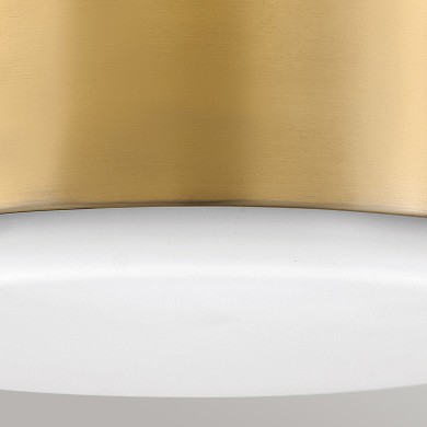 Plafonnier Cedric Laiton et opale 2x40W ELSTEAD LIGHTING HK-CEDRIC-F-S-BR