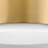 Plafonnier Cedric Laiton et opale 2x40W ELSTEAD LIGHTING HK-CEDRIC-F-S-BR