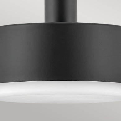Suspension Cedric Noir et opale 2x60W ELSTEAD LIGHTING HK-CEDRIC-P-M-BK