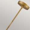Suspension Cedric Laiton et opale 2x60W ELSTEAD LIGHTING HK-CEDRIC-P-M-BR