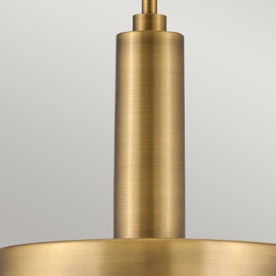 Suspension Cedric Laiton et opale 2x60W ELSTEAD LIGHTING HK-CEDRIC-P-M-BR