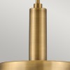 Suspension Cedric Laiton et opale 2x60W ELSTEAD LIGHTING HK-CEDRIC-P-M-BR