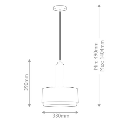 Suspension Cedric Laiton et opale 2x60W ELSTEAD LIGHTING HK-CEDRIC-P-M-BR