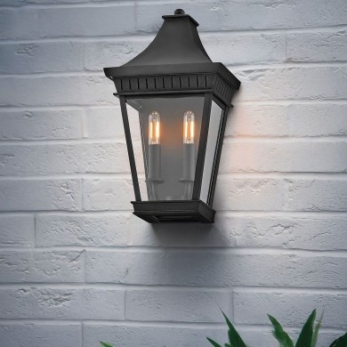 Applique Chapel Hill Noir 2x40W ELSTEAD LIGHTING HK-CHAPEL-HILL7-MB