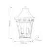 Applique Chapel Hill Noir 2x40W ELSTEAD LIGHTING HK-CHAPEL-HILL7-MB