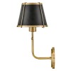 Applique Clarke Laiton et acier noir 40W ELSTEAD LIGHTING HK-CLARKE1-BR-BK