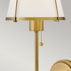 Applique Clarke laiton, acier ivoire et marron 40W ELSTEAD LIGHTING HK-CLARKE1-DBR-OW