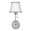 Applique Clarke Nickel et blanc 40W ELSTEAD LIGHTING HK-CLARKE1-PN-WH
