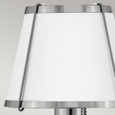 Applique Clarke Nickel et blanc 40W ELSTEAD LIGHTING HK-CLARKE1-PN-WH