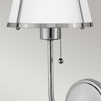 Applique Clarke Nickel et blanc 40W ELSTEAD LIGHTING HK-CLARKE1-PN-WH