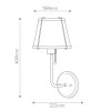 Applique Clarke Nickel et blanc 40W ELSTEAD LIGHTING HK-CLARKE1-PN-WH