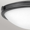 Plafonnier Collier Noir et blanc 3x40W affleurant ELSTEAD LIGHTING HK-COLLIER-F-M-BX