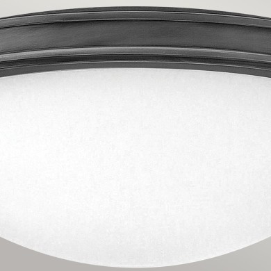 Plafonnier Collier Noir et blanc 3x40W affleurant ELSTEAD LIGHTING HK-COLLIER-F-M-BX