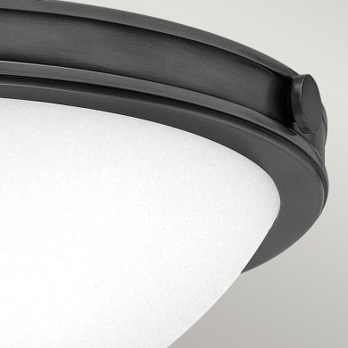 Plafonnier Collier Noir et blanc 2x40W ELSTEAD LIGHTING HK-COLLIER-F-S-BX