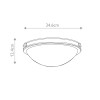 Plafonnier Collier Noir et blanc 2x40W ELSTEAD LIGHTING HK-COLLIER-F-S-BX