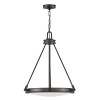 Suspension Collier Noir et blanc 4x40W ELSTEAD LIGHTING HK-COLLIER-P-BX