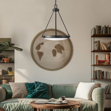 Suspension Collier Noir et blanc 4x40W ELSTEAD LIGHTING HK-COLLIER-P-BX