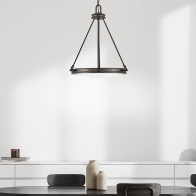 Suspension Collier Noir et blanc 4x40W ELSTEAD LIGHTING HK-COLLIER-P-BX