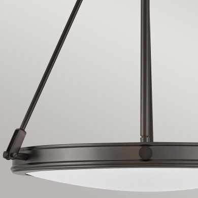 Suspension Collier Noir et blanc 4x40W ELSTEAD LIGHTING HK-COLLIER-P-BX